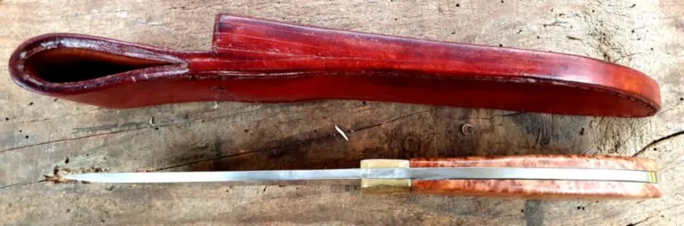 couteau martelloni fixe lame acier