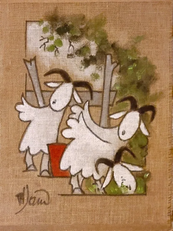 Modèle Trois chêvres 50 x 70 cm Modèle Trois chêvres 50 x 70 cm