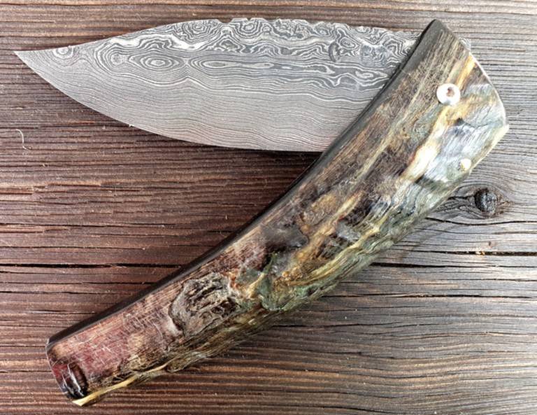 couteau corse Martelloni Pliant Damas