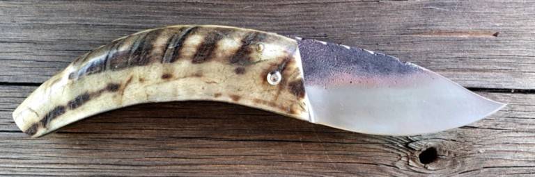 Couteau corse acier corne de bélier Couteau corse Martelloni pliant curnicciolu