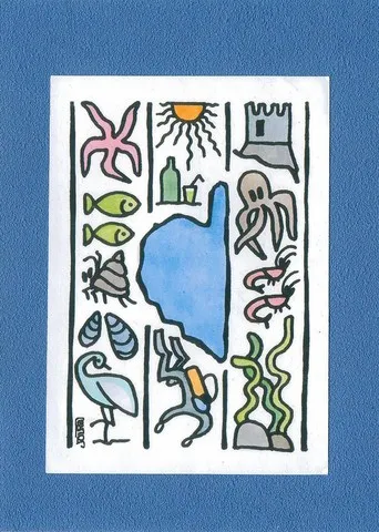 sous verre corse modele corse et mer